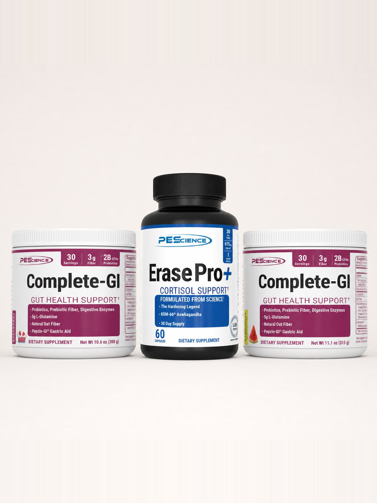 Salud PEScience: Complete-GI Raspberry, Erase Pro+ y Complete-GI Watermelon