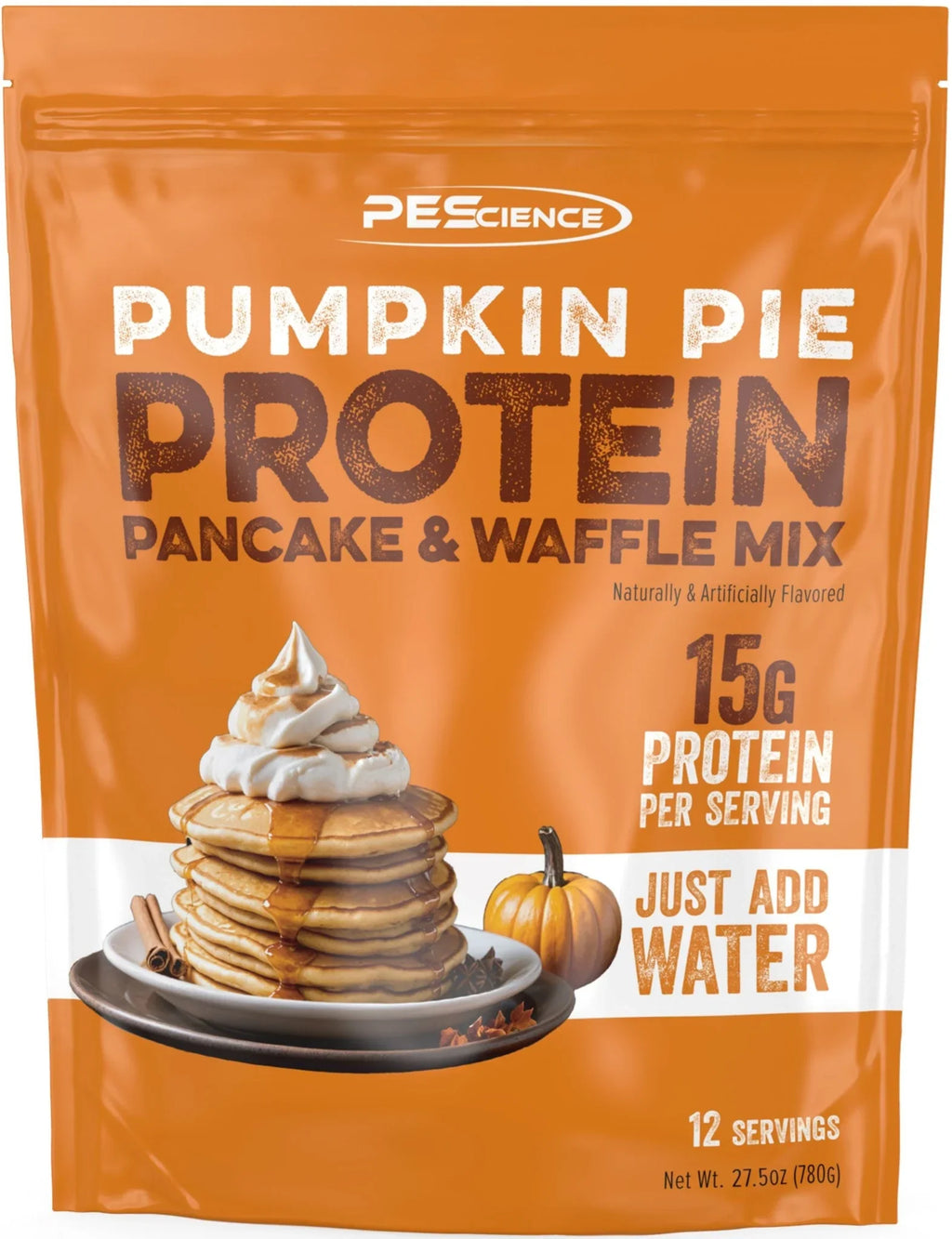 PEScience Pancake Waffle Mix 12 servicios Pumpkin Pie