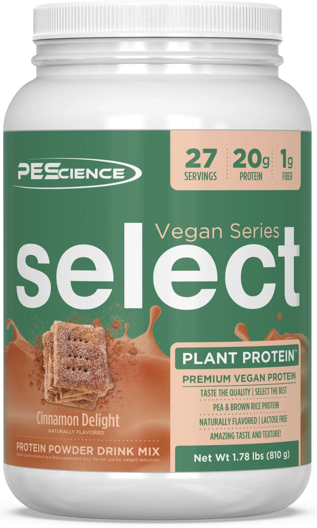 PEScience Select Plant Protein 27 servicios Cinnamon Delight