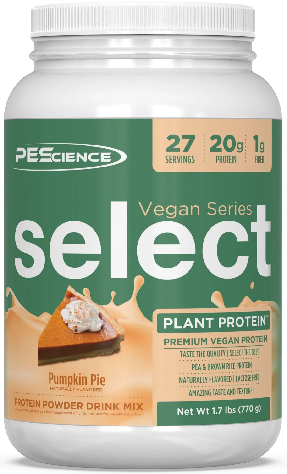 PEScience Select Plant Protein 27 servicios Pumpkin Pie