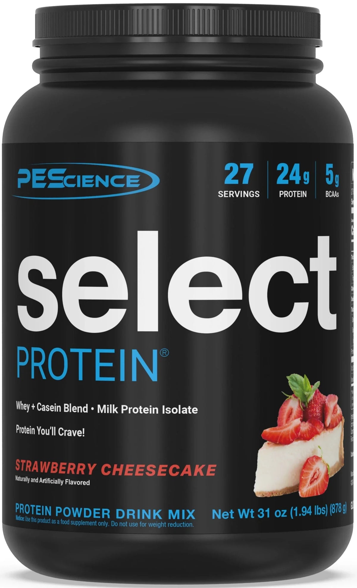 PEScience Select Protein 27 servicios Strawberry Cheesecake