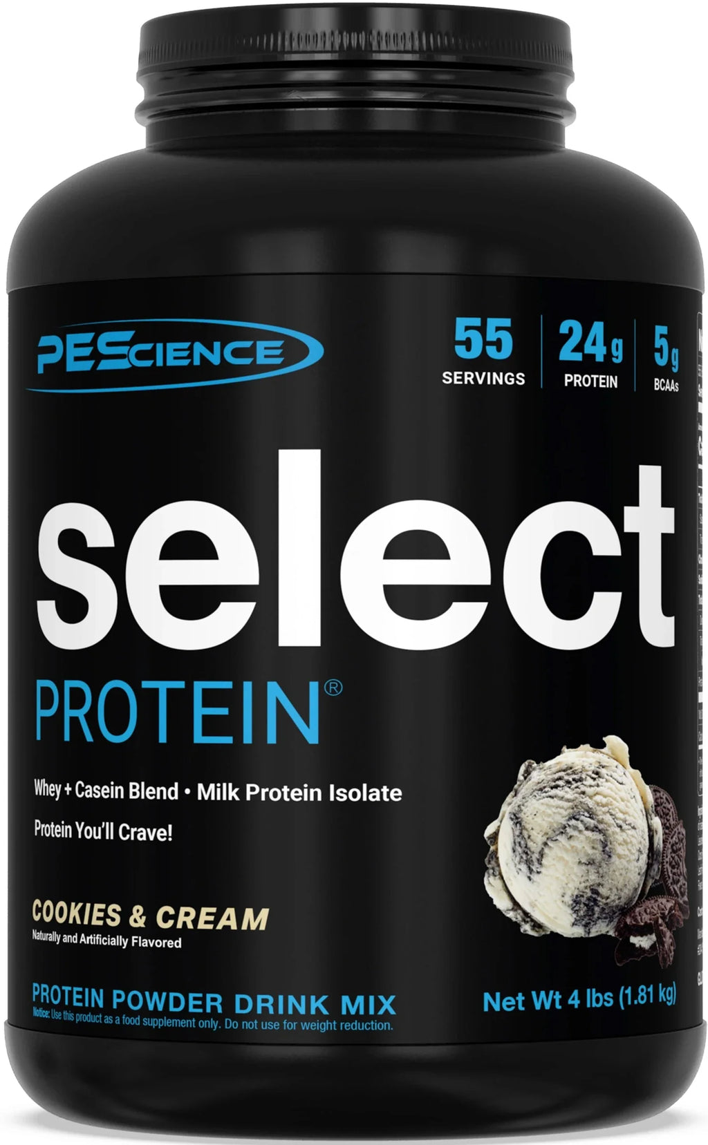 PEScience Select Protein 55 servicios Cookies & Cream