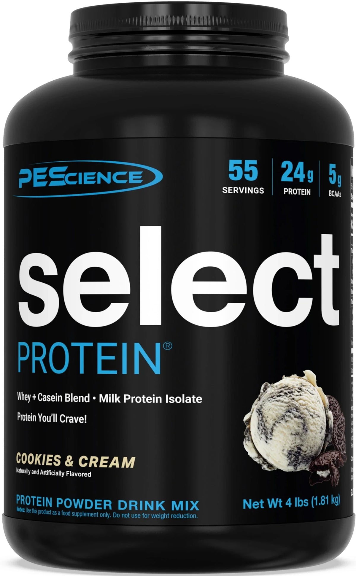 PEScience Select Protein 55 servicios Cookies & Cream