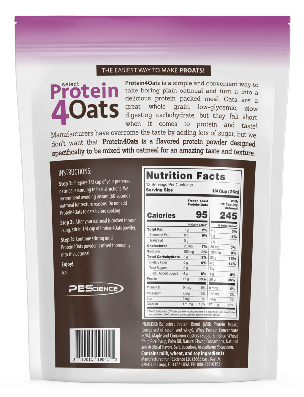 PEScience Protein4Oats