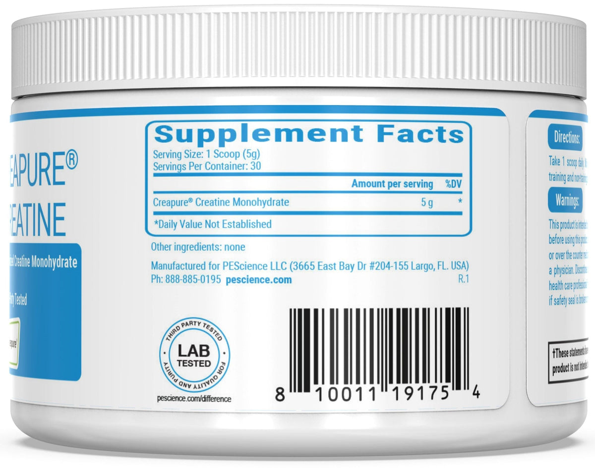 PEScience TruCreatine - información del suplemento